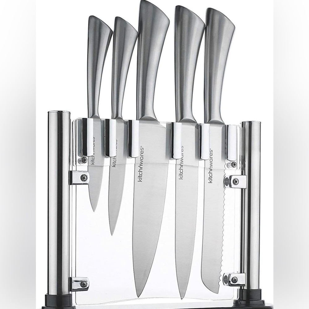 Ayrlic stainless steel floating knife set new
